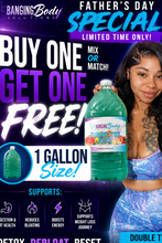 Load image into Gallery viewer, FATHERS DAY BUY ONE GET ONE FREE! 2 Ready To Drink Gallons (Comes In two 32 oz concentrated bottles) (Copy)
